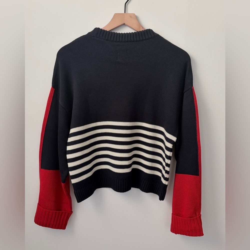 NWT Maeve Sporty Crew-Neck Pullover Sweater - Picture 7 of 7